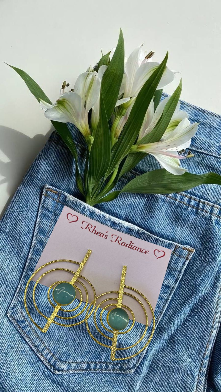 Blue Geomatric Charms