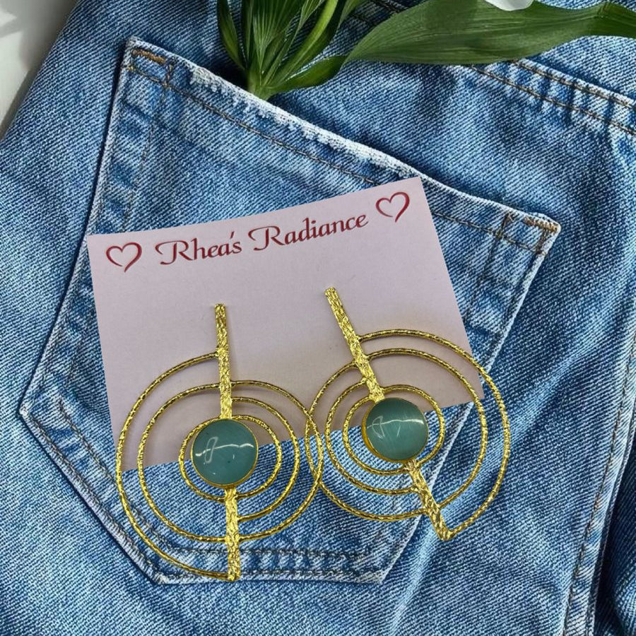 Blue Geomatric Charms