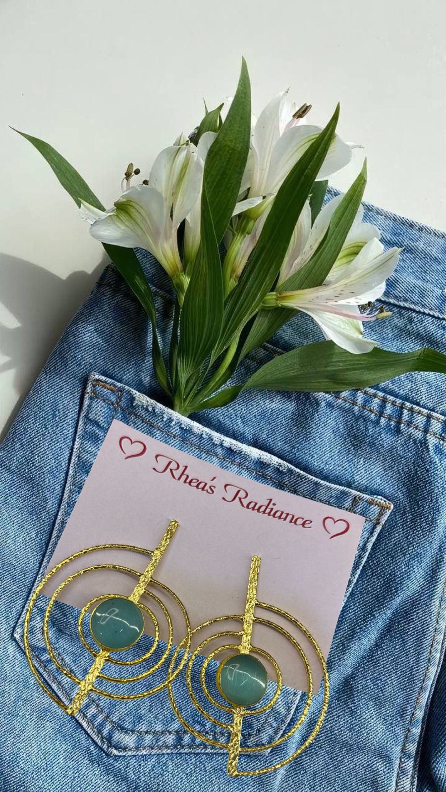 Blue Geomatric Charms