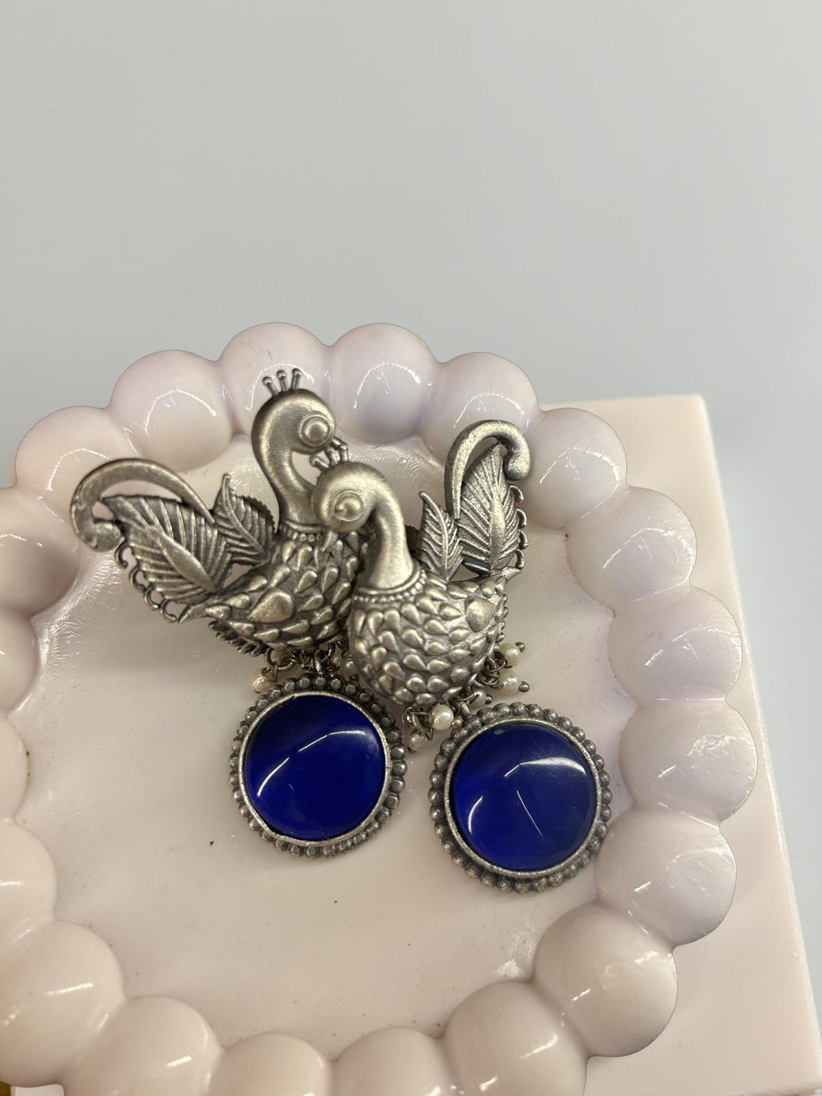 Peacock blue charms