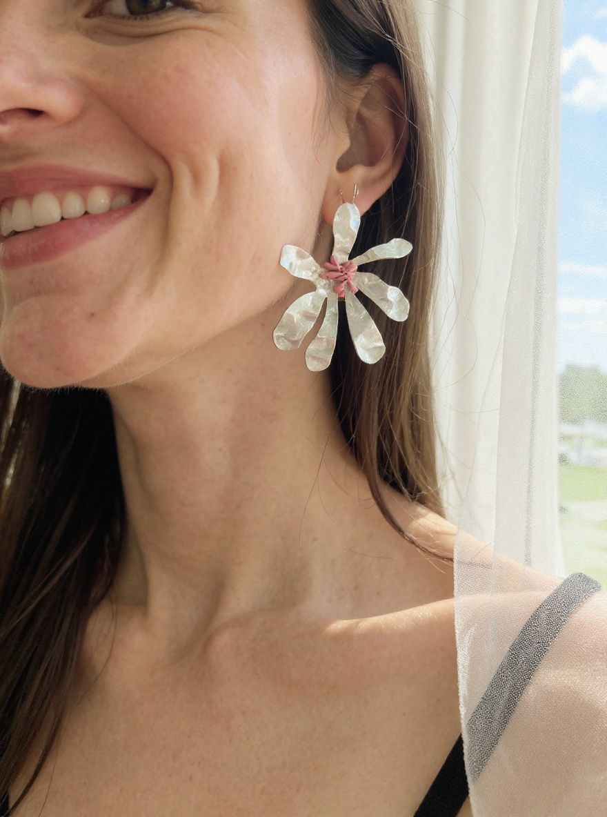 Petal whisper floral studs