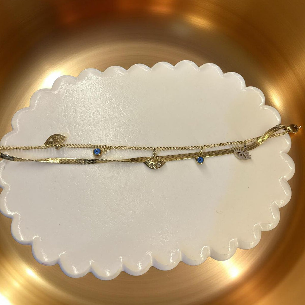 Double Layer Evil Eye Charm
