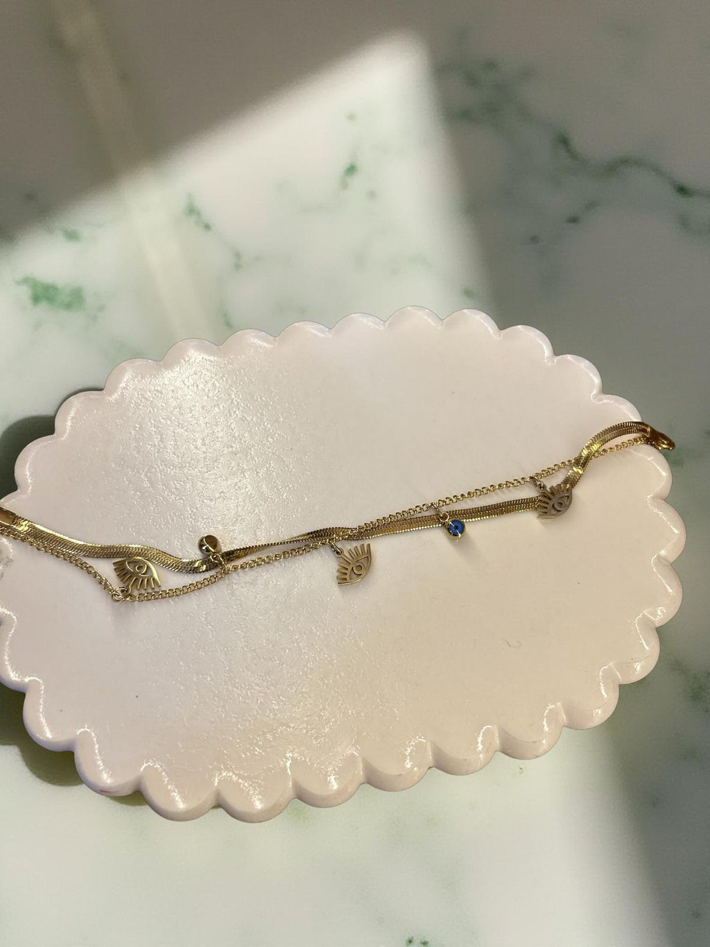 Double Layer Evil Eye Charm