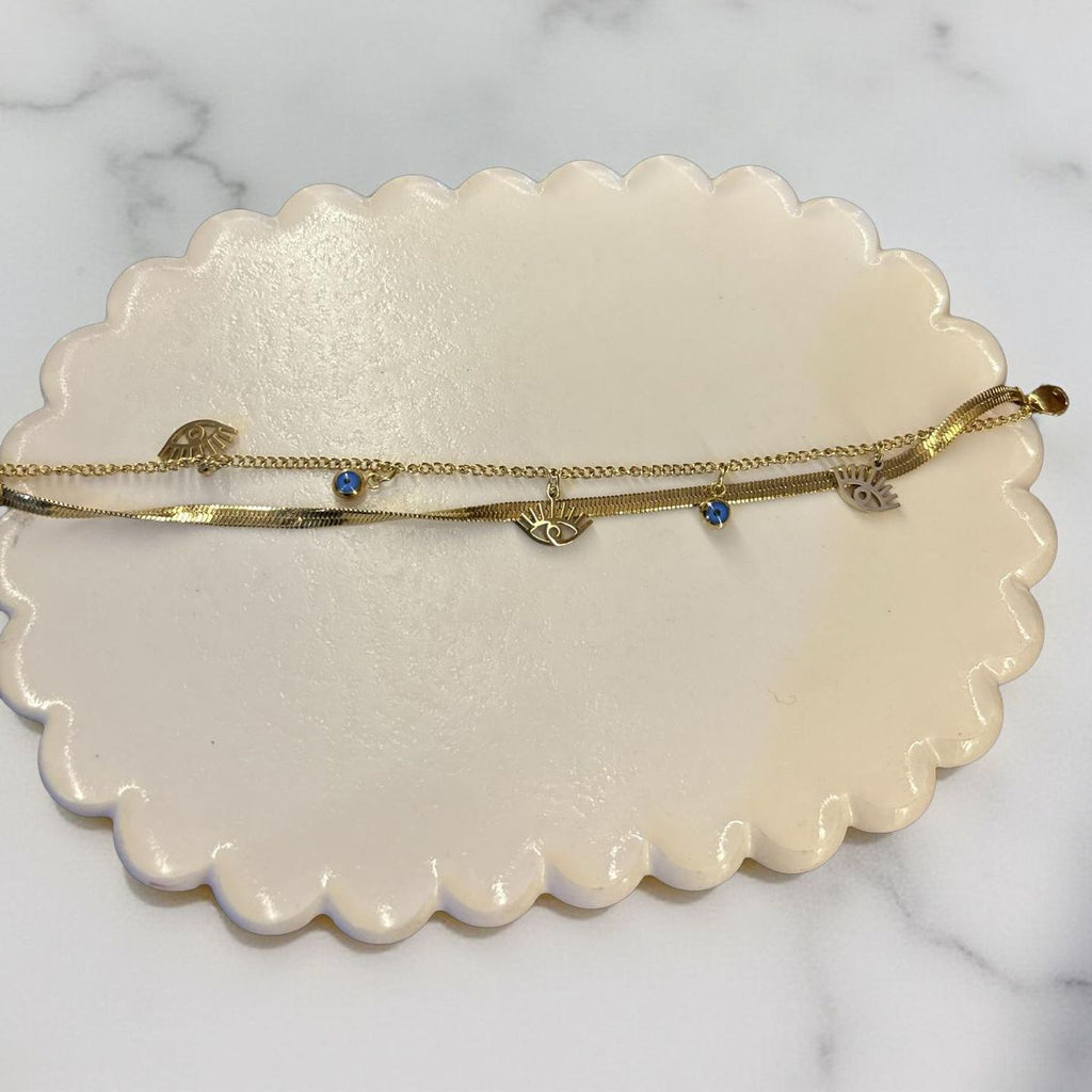 Double Layer Evil Eye Charm