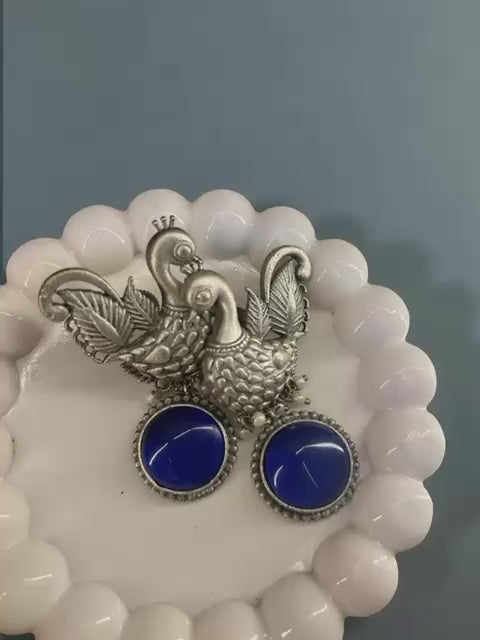 Peacock blue charms