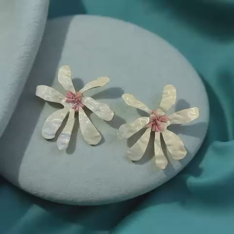 Petal whisper floral studs