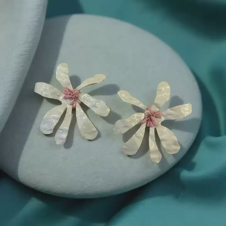 Petal whisper floral studs